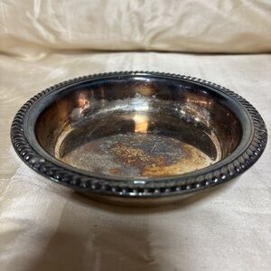 Elegant Silver-Plated Decorative Bowl